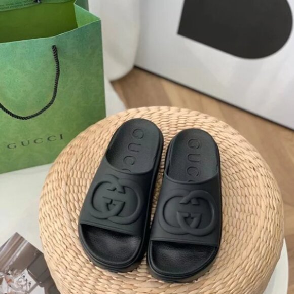 Gucci Women GG Platform Slide Black - Picture 1 of 6